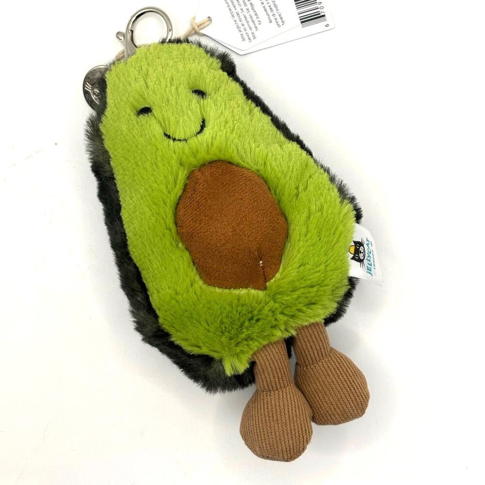 Cute Avocado Inspired Bag Pendant, Charm, Keychain Toy - Plush, New